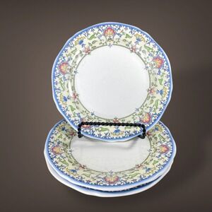 Gien France Marie-Louise Bread & Butter Plates Setof3 – 7" Floral French Faience